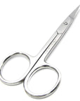 Eyebrow Scissors & Small Cuticle Scissors, Curved Blade Manicure TSA Scissors. Stainless-Steel Scissors for Eyelashes, Facial Hair, Pubic, Men Moustache & Beard.