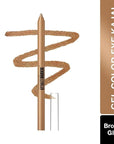 MAYBELLINE New York Tattoo Studio Long-Lasting Sharpenable Eyeliner Makeup Pencil, Glide on Smooth Gel Pigment, 36 Hour Wear, Waterproof Bronze Glitz 0.04 oz