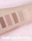 evpct 5Colors Matte Nude Eye Shadow Palette Makeup for Older Women, Nude Pink Brown Taupe Neutral Matte Smokey Cream Mini Eyeshadow Palette for Blue Green Eyes, Contour Makeup Palettes sombras de ojos