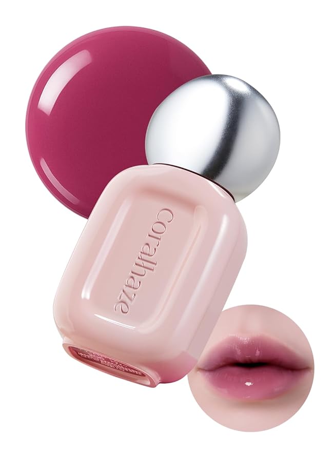 Dew Drop Tint #210 Abyss 4.5g, Hydrating, Glossy, Lightweight Lip Stain with High-shine, Long Lasting Color with Moisturizing Lip Drop, Dewy Finish, Korean Beauty Makeup