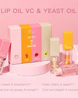 Plumping Lip Oil Set, Hydrating Lip Gloss Tinted Lip Balm Lip Care, Fruit Extract Lip Gloss Tinted for Dry Lip Moisturizing and Hydrating, Long Lasting Nourishing Non-sticky Cup (avocado)