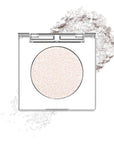 Monochrome Pressed Eyeshadow, Waterproof Neutral Powde Mini Shimmer Silver White Eyeshadow, sombras para ojos, Talc, Paraben & Cruelty Free (H02#Shimmer Silver White)
