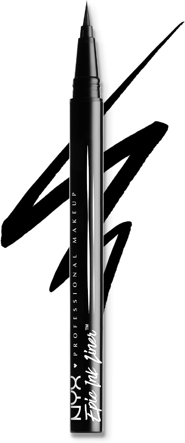 NYX PROFESSIONAL MAKEUP Ultimate Shadow & Liner Primer, Medium Deep + Epic Ink Liner, Black (2-Pack Bundle)
