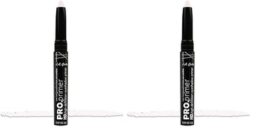 L.A. Girl HD PRO.Primer Eyeshadow Stick, White GEB195 (Pack of 2)