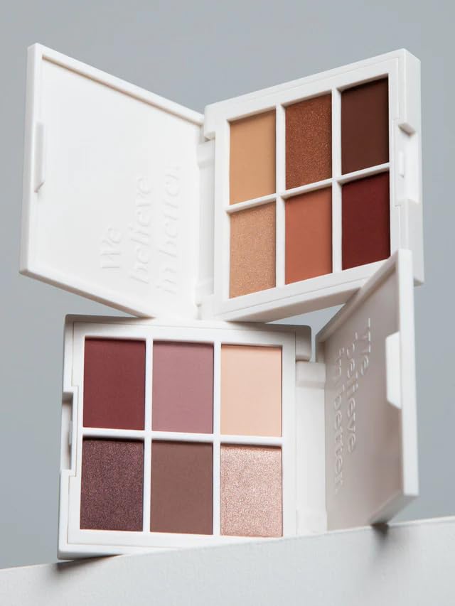 ILIA - The Necessary Eyeshadow Palette | Cruelty-Free, Vegan, Talc-Free, Matte, Satin + Metallic Highly Pigemented + Blendable Finishes (Cool Nude, 6 x 0.05 oz | 1.5 g)