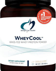 Designs for Health WheyCool - Grass Fed Whey Protein Powder Supplement with 22g Protein, May Support Athletes, Muscles + Energy - Non-GMO + Gluten-Free, Vanilla (30 Servings / 900g)