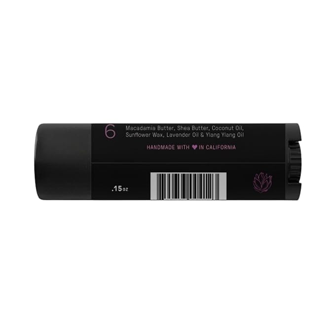 Ellovi Natural Lip Butter Lip Balm - Lavender - Pure Enough to Eat - Made With Just 6 Vegan Ingredients - 100% Natural & Organic Moisturizing Lip Care for All Day Hydration (Single)