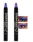 Kaely 2Pcs Cream Eyeshadow Sticks Set for Eyes Waterproof,Blue Shimmer & Purple Shimmer Matte Eye shadow Stick Pencil Pen Bulk sombras en crema para ojos 32+33
