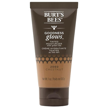 Burts Bees Goodness Glows Tinted Moisturizer, Rich in Antioxidants, Chestnut 1.0 Ounce