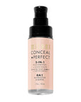 Milani Conceal + Perfect 2-in-1 Foundation + Concealer for a Flawless Complexion, Under Eye Corrector, Cover Redness and Imperfections, Waterproof and Sweatproof - Alabaster