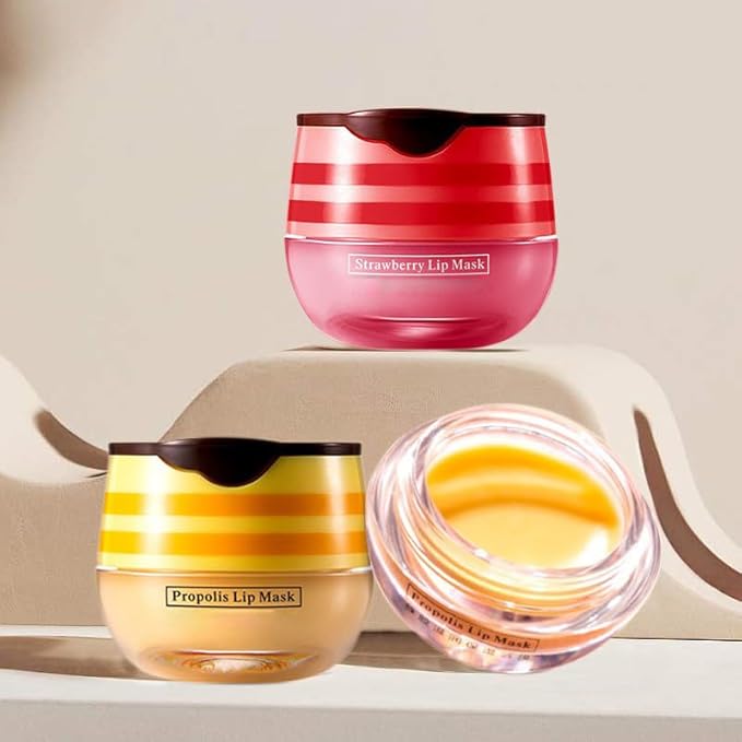 2 Pcs Lip Balm Honey Pot, Lip.