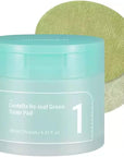numbuzin No.1 Toner Pads | Centella Re-Leaf Green Toner Pad | Double-Sided | Centella Asiatica, Heartleaf, Licorice Root | Calming, Hydrating, Exfoliating | 70 Pads/6.42 fl. oz.