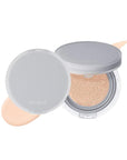 Rom&nd Nu Zero Cushion (02 Pure 21) Long Lasting, High Coverage, Semi Matte Finish, Flawless Complexion Without Cakey Face, Makeup Base and Fixer, Thinly Layered, Korean Cushion Foundation