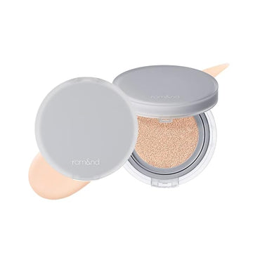 Rom&nd Nu Zero Cushion (02 Pure 21) Long Lasting, High Coverage, Semi Matte Finish, Flawless Complexion Without Cakey Face, Makeup Base and Fixer, Thinly Layered, Korean Cushion Foundation