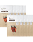 SKINFOOD 1957 Carrot Carotene Mask10ea Set - Beta Carotene, Carrot Seed Oil Extract, For All Skin Type, Moisturizing and Soothing, For Sensitive Skin type, Redness Relief 9.1fl.oz, 270ml