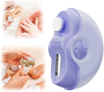 3 in 1 Electric Polishing Automatic Nail Clippers, 2026 New Automatic Nail Trimmer Clippers for Fingers and Toes with 2 Adjustable Speeds, Electric Toe Nail Cutter for Thick Toenails Seniors (Purple)