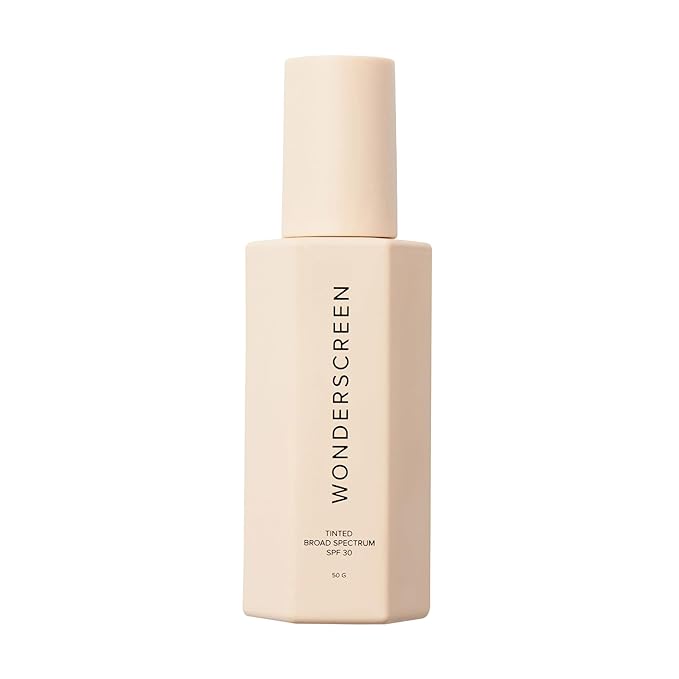 DIME Beauty Tinted Glow Wonderscreen SPF 30, Mineral Sunscreen for Face with 19% Zinc Oxide, Tinted Moisturizer with SPF, 50 g (Shade 01)