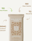 Organic Functional Mushroom Protein Bars | Full Dose (1500mg) Lions Mane, Chaga, Reishi & Cordyceps Bars | Vegan Protein Bars, Adaptogens, Superfoods Protein Bars | Vanilla Chai Flavor