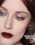 Monochrome Pressed Eyeshadow, Waterproof Neutral Powde Mini Shimmer Rose Gold Eyeshadow, sombras para ojos, Talc, Paraben & Cruelty Free (H03#Shimmer Rose Gold)