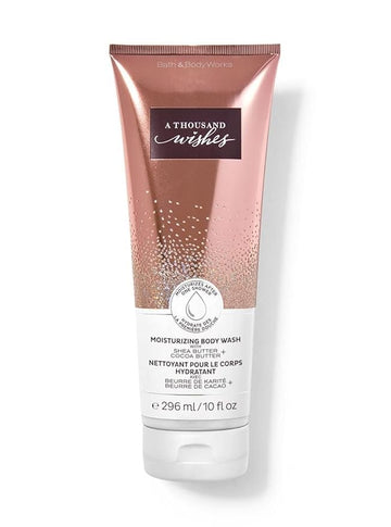 Bath & Body Works Shea Butter and Cocoa Butter Moisturizing Body Wash 10 oz (A Thousand Wishes)