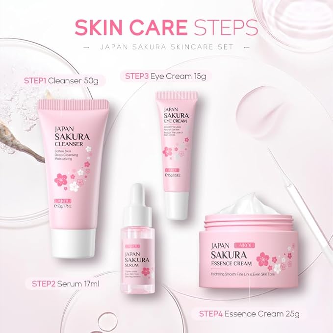 Skin Care Set JAPAN SAKURA Beauty Cleaning