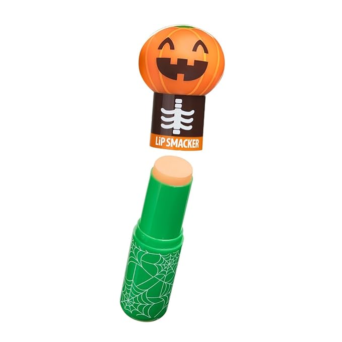 Lip Smacker Halloween Lippy Pal Lip Balm- Spooky Cute Pumpkin Patch Latte Flavored Deliciousness, Moisturizes, Nourishes, & Soothes, Cruelty-Free & Vegan - Pumpkin