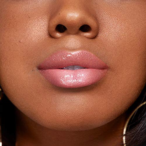 Rimmel Stay Glossy Lip Gloss - Non-Sticky and Lightweight Formula for Lip Color and Shine - 160 Stay My Rose, .18oz