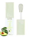 Plumping Lip Oil Set, Hydrating Lip Gloss Tinted Lip Balm Lip Care, Fruit Extract Lip Gloss Tinted for Dry Lip Moisturizing and Hydrating, Long Lasting Nourishing Non-sticky Cup (avocado)
