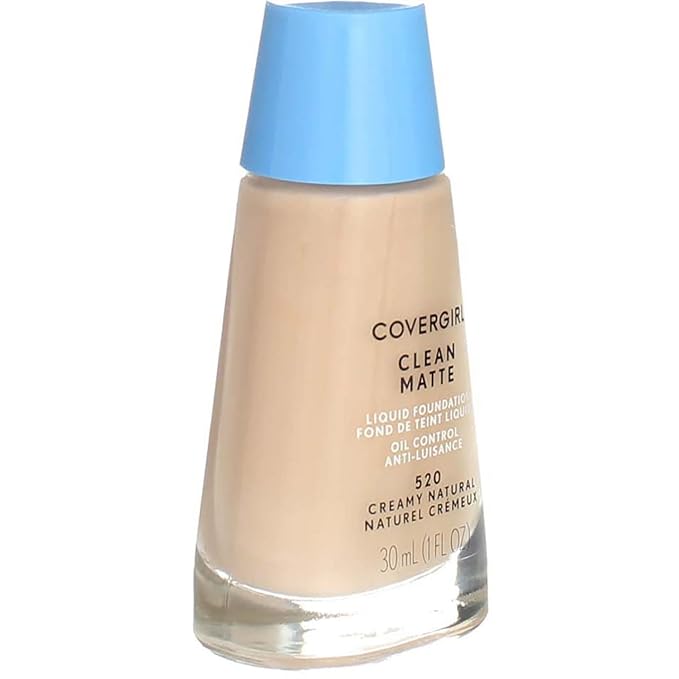 CoverGirl Clean Oil Control Liquid Makeup, Creamy Natural 520 1 fl oz (30 ml)