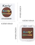 evpct Dark Brown Matte Eyeshadow Singles, Coffee Mocha Cocoa Chocolate Brown Cream Single Matte Eye Shadow Palette Makeup for Older Women, High Pigment Waterproof Monochrome Mini Eyeshadow Palette