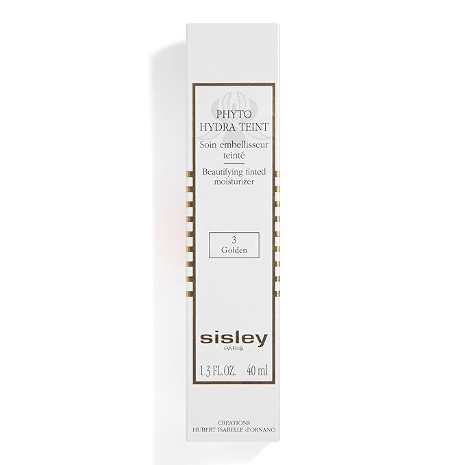 Sisley Paris Phyto-Hydra Teint, No. 3 Golden - 40 mL - Beautifying Tinted Moisturizer - Evens, Corrects & Illuminates - Glide-On, Light Texture for Glowy, Bare-Skin Finish