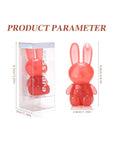 3Pcs Cute Rabbit Hydrating Lip Gloss Set,Cute Bunny Lip Glaze, Moisturising Jelly Liquid Lipsticks Lip Stain,Waterproof Non-Stick Cup Long Lasting Cute Makeup