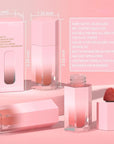 evpct 2Pcs Soft Cream Velvet Liquid Blush Makeup