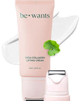 Bewants gua sha neck cream roller, korean neck cream with massage roller, rapid lift neck serum roll on, moisturizer for tightening skin with centella asiatica (1 Pack)