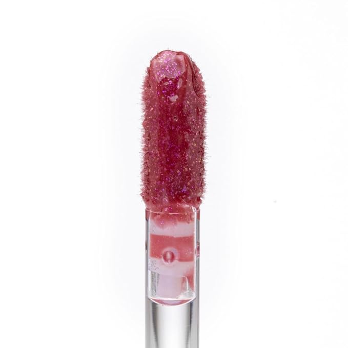 Palladio Lip Glaze Serum, Hydrating Lip Gloss with Peptides & Hyaluronic Acid for Plump, Smooth, and Nourished Lips – Vegan, High-Shine, Non-Sticky Finish (Sugar Plum)