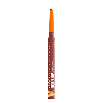 NYX PROFESSIONAL MAKEUP Duck Plump Plumping Lip Liner, Matte Pencil With Up To 10HR Wear, Swollen Spice (Warm Nude Lip Liner)