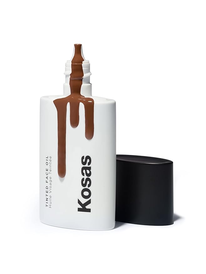 Kosas Tinted Face Oil | Nourishing, Light-Coverage Tinted Foundation, (Tone 8.7)