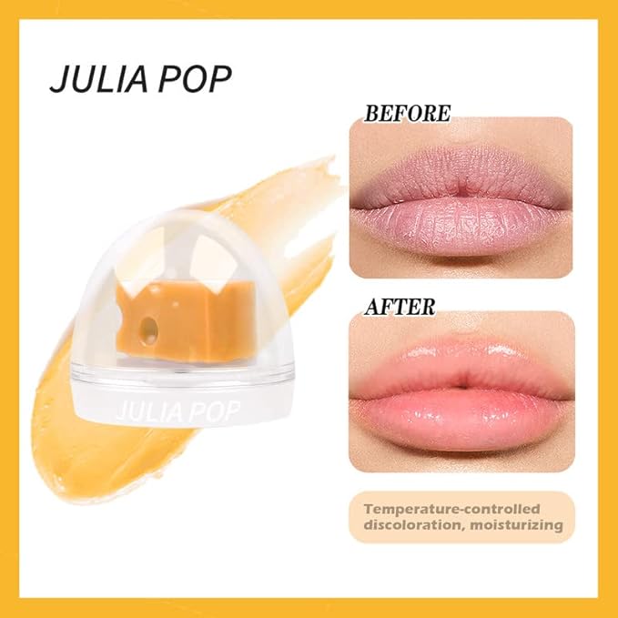 AKARY Cheese Shaped Tinted Lip Balm, 0.28oz