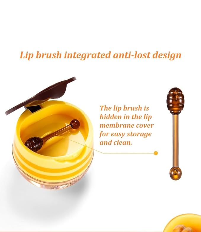 Bee Lip Balm Honey Pot,Honey Lip Exfoliator