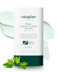 Rataplan Minari Calming Oil Control Sun Stick SPF 50+ PA++++ - Korean Sunscreen Stick for Face, Matte Sunscreen for Oily Skin, Reef Safe, Broad Spectrum, No White Cast, Korean Skincare