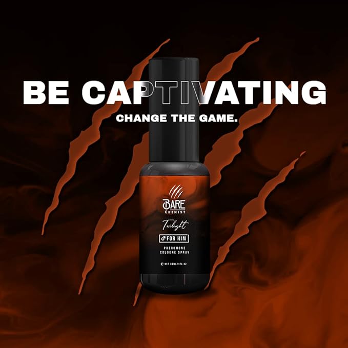 Twilight Pheromone Cologne for Him - [Long Lasting Formula] Pheromone Perfume Oil Spray for Men 1oz. - Lavender, Iris, Leather