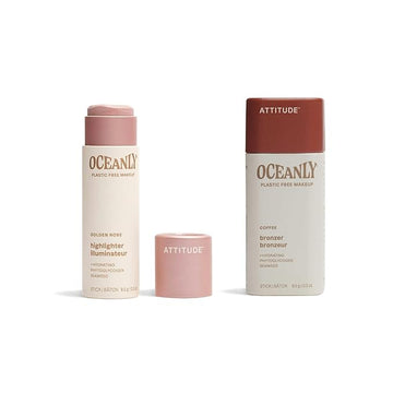 Bundle of ATTITUDE Oceanly Lightweight Highlighter Stick, Titanium 0.3 Oz