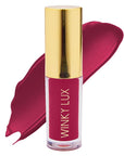 Winky Lux Very There Lip Oil, Hydrating Berry Tint with Jojoba Oil, Non-Sticky Glossy Lip Oil, Tinted Red Gloss for Juicy Lip, Berry
