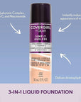 COVERGIRL+OLAY Simply Ageless 3-in-1 Liquid Foundation, Medium Beige, 1 Fl Oz (Pack of 1)