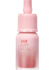 Peripera Ink Airy Velvet Lip Tint | High-Pigmentation, Lightweight, Soft, Moisturizing, Not Animal Tested (022 CENTER PEACH (NEW))