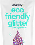 Hemway Biodegradable Glitter Eco Friendly - 100g/3.5oz Bio Cosmetic Safe Sparkle Vegan for Face Eyeshadow Body Hair Festival Makeup Craft - Super Chunky (1/8" 0.125" 3mm) - Pink Holographic