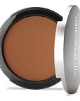 Mirabella Pure Press Powder Foundation Makeup, HD Finish Buildable Mineral Foundation for Sensitive Skin and All Skin Types with Age-Defying Benefits, Jojoba and Triglyceride, Dark V