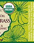 US Organic 100% Pure Lemongrass Essential Oil, USDA Certified Organic, Extracted by Steam Distillation Method, for Hair, Nail Polish Remover, Bees Attraction, and More. 15 ml