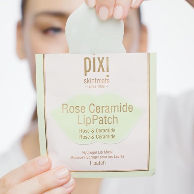 Pixi Beauty Rose Ceramide Lip Patch | Hydrates, Nourishes & Plumps | With Rose, Ceramides & Centella Asiatica | 1 Count