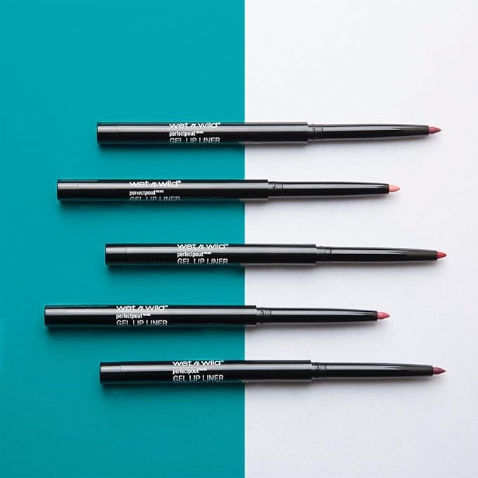 wet n wild Perfect Pout Matte Retractable Gel Lip Liner Pencil, Rich Creamy Long Lasting Color, Well-Defined and Flawless Application, Vegan & Cruelty-Free - Red Bare To Comment